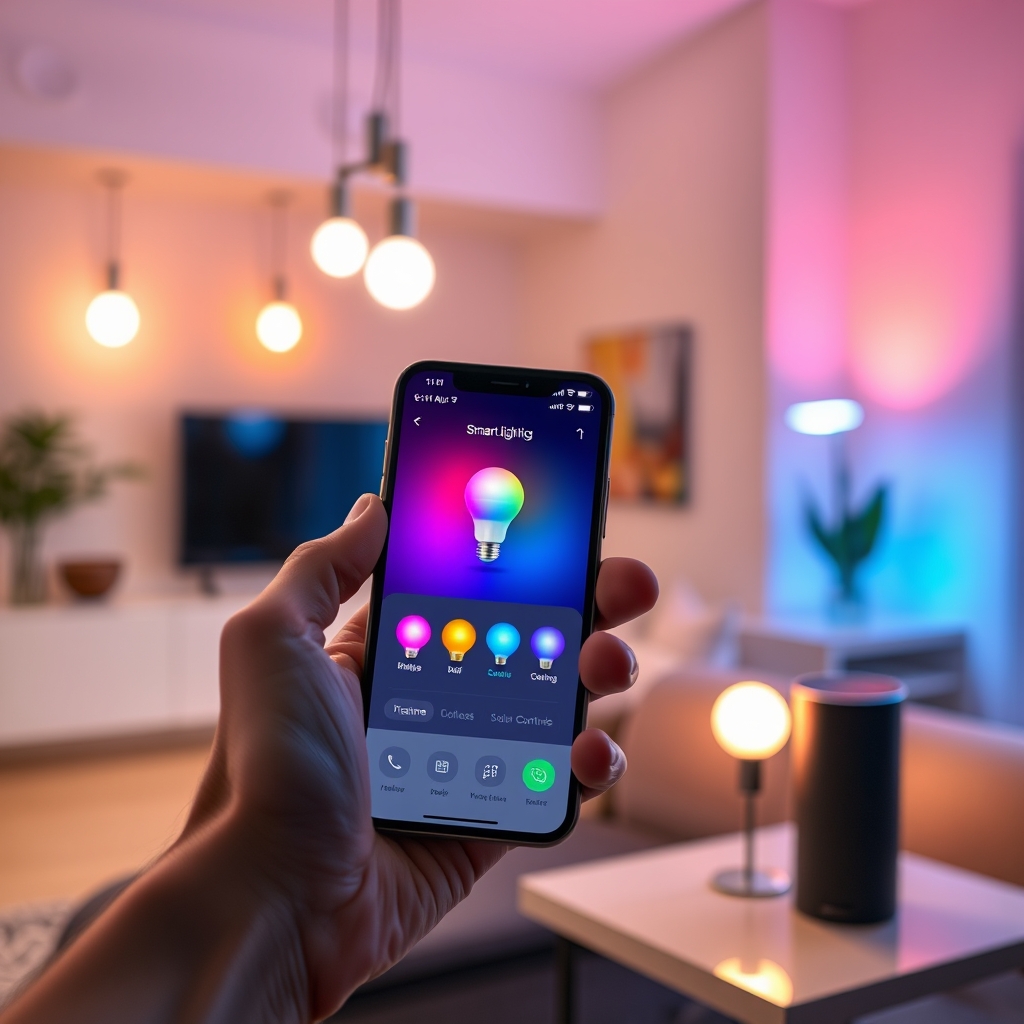 smart bulbs in action