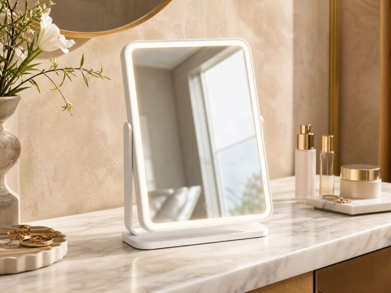 Battery Operated LED Makeup Mirror Review: Perfect for Tabletop Use